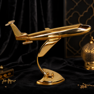 Home brass-aeroplane-decorative-showpiece-model